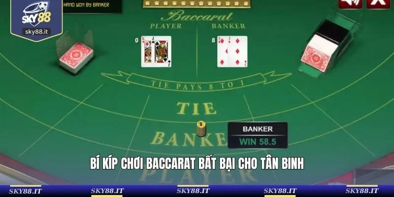 Bí kíp chơi baccarat bất bại cho tân binh