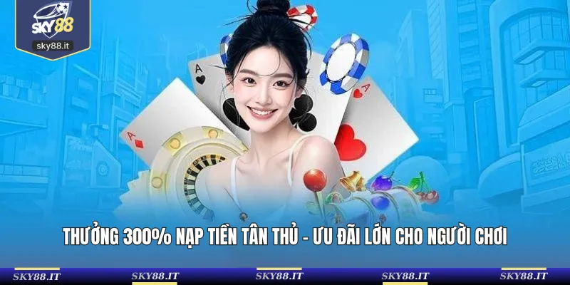 Thưởng 300% nạp tiền tân thủ